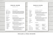 Resume Template/CV, a Resume Template by Symie Design (Thumbnail 2 of 7)