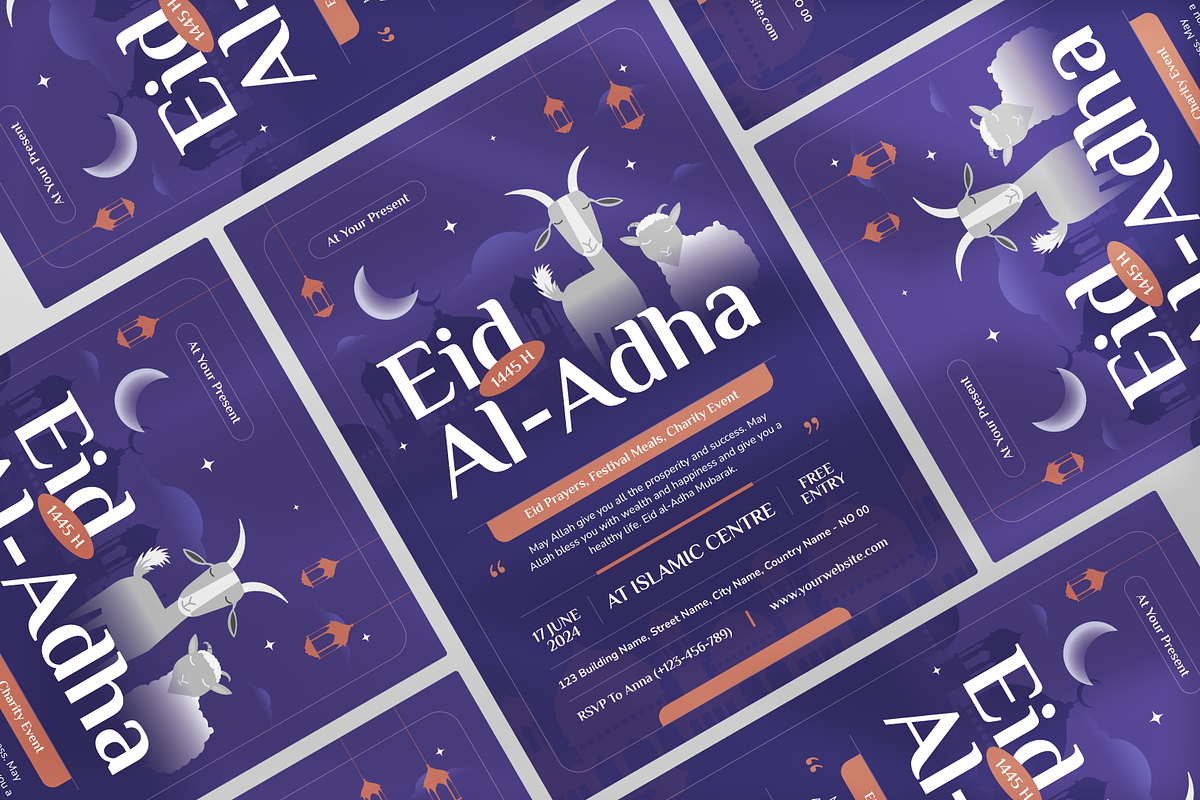 Eid Al Adha Flyer, a Flyer Template by Annora Studio (Photo 3 of 5)