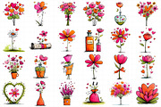 Valentine Flower Clipart, an Illustration by Daily.Designs (Thumbnail 5 of 5)