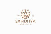 Logo Golden Sunrise Over Coastal, a Branding & Logo Template by Signatoro (Thumbnail 2 of 2)
