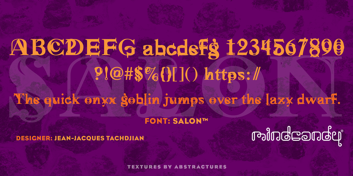 Salon™, a Font by MINDCANDY
