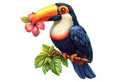 Toucan Watercolor Clipart, an Illustration by Designworld (Thumbnail 5 of 6)