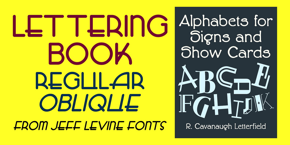Lettering Book JNL, a Font by Jeff Levine Fonts (Photo 1 of 5)