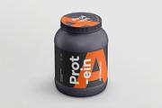 Protein Jar Mockup, a Packaging Mockup by zippypixelstudio (Thumbnail 4 of 15)