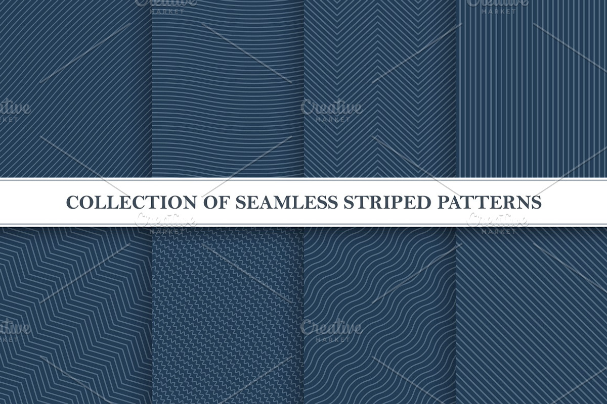 Elegant seamless striped patterns, a Pattern Graphic by ExpressShop (Photo 1 of 10)