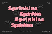 Sprinkles Bubble Display