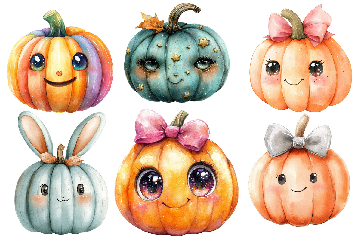 Kawaii  Pumpkin Sublimation, an Illustration by Designworld (Photo 3 of 6)