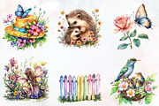 Garden Mother's Day Watercolor Clipa, an Illustration by RobertsArt (Thumbnail 4 of 7)