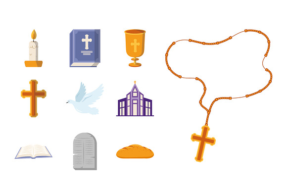 Religion Symbol Illustration Set preview 2