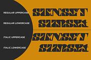 SUNSET, a Slab Serif Font by Absonstype (Thumbnail 2 of 11)