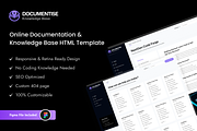 Documentise - Document HTML Template, a HTML Template by TNCFlow (Thumbnail 1 of 3)
