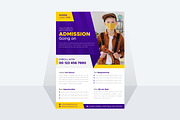 Admission Flyer Design, a Flyer Template by MxVect Stock (Thumbnail 3 of 3)