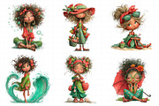 Whimsical Summer Beach Girl Clipart, an Illustration by Daily.Designs (Thumbnail 6 of 7)