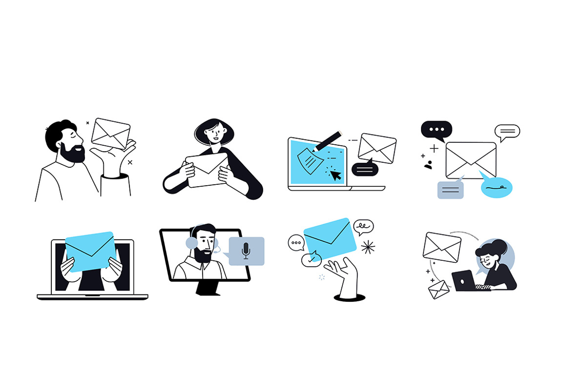People and email marketing, a Person Illustration by PureSolution (Photo 2 of 6)