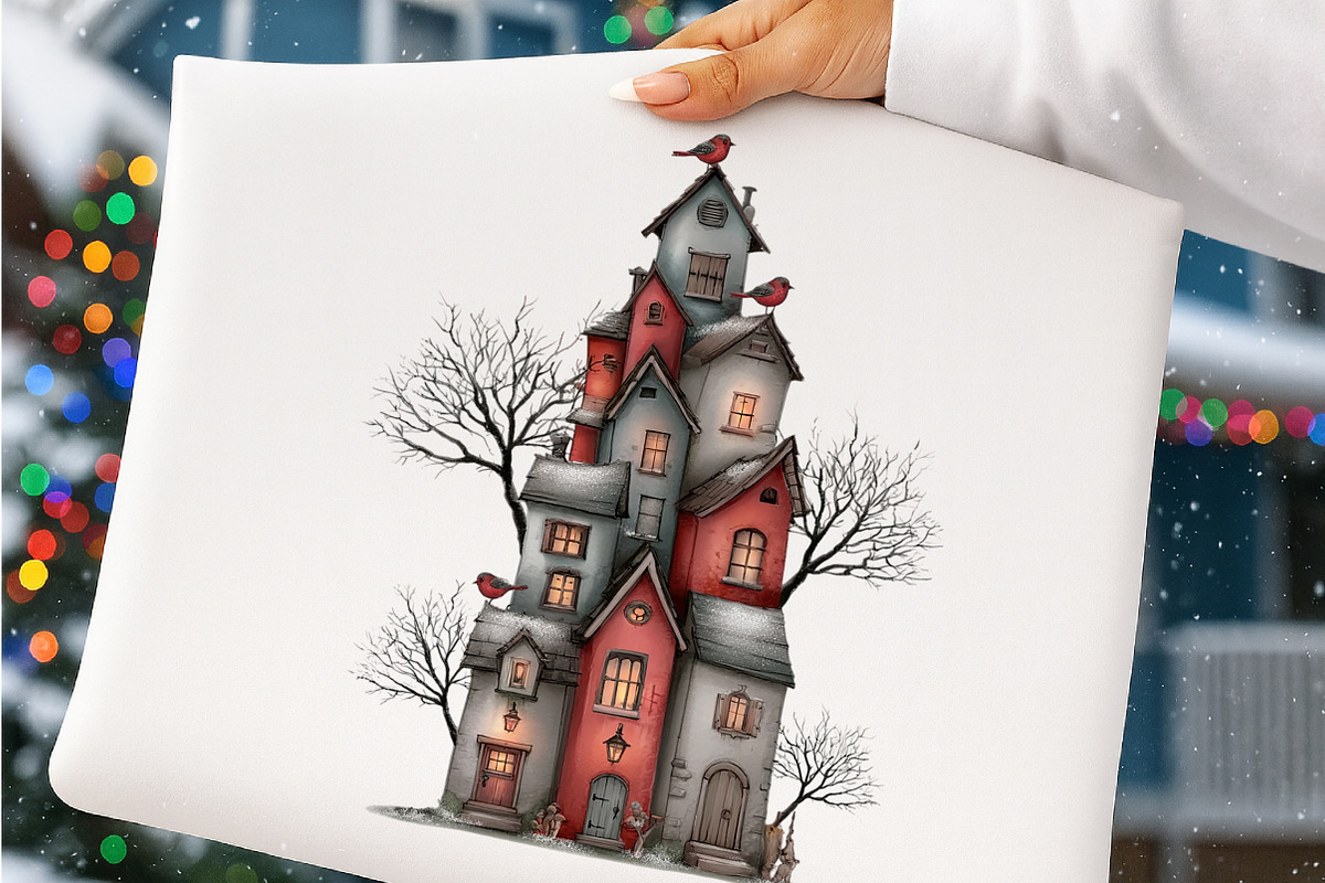 Whimsical Christmas Tree Clipart, a Transportation Illustration by SinaCreation (Photo 6 of 9)