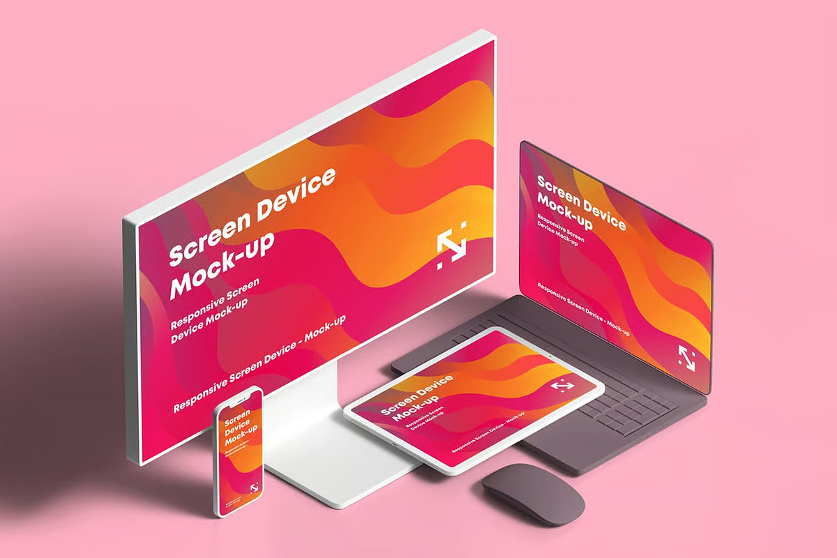 Responsive Clay Screen Device Mockup, a Device Mockup by zippypixelstudio (Photo 13 of 13)