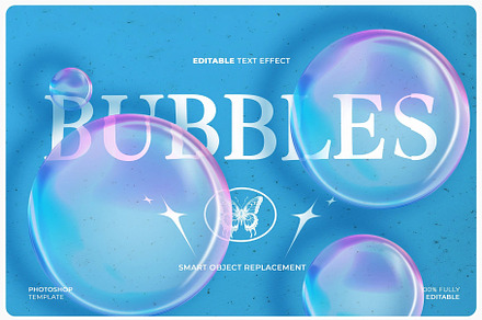 Soap Bubbles Text Effect