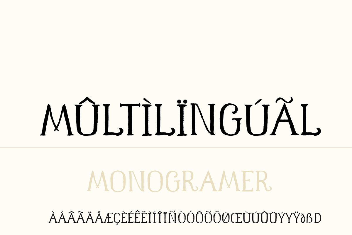 Monogramer. Hand-Drawn Serif Font, a Serif Font by LABFcreations (Photo 2 of 13)