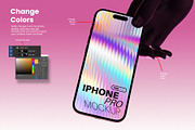 iPhone with Hand Backlight Mockups, an iPhone Mockup by Remnand Studio (Thumbnail 4 of 10)