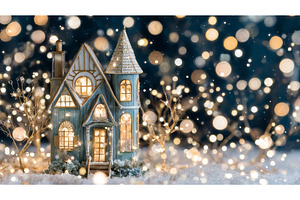The background of a magical New Year, a Holiday Photo by ZinetroN