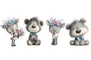 Watercolor Nursery Animals Clipart, an Illustration by Designworld (Thumbnail 4 of 5)