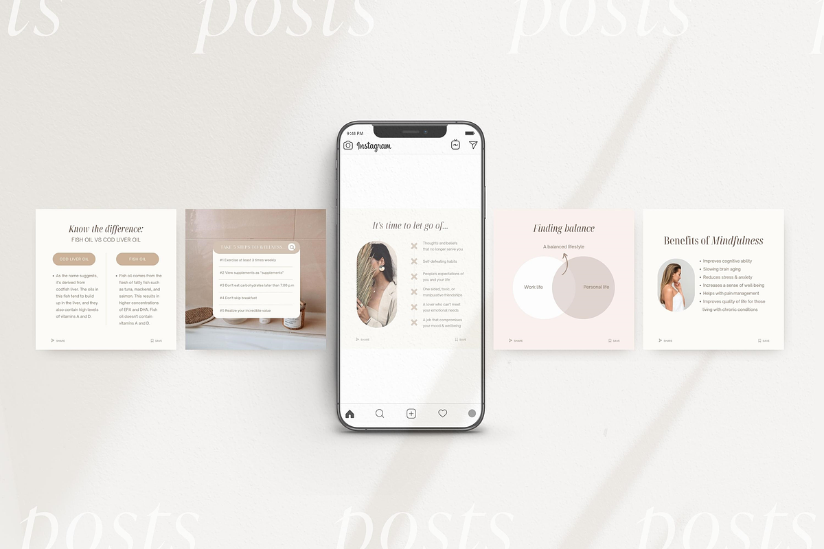 Health & Wellness templates, a Social Media Template by LiliesandBerries (Photo 17 of 21)