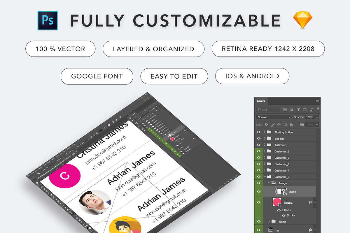 Appointment Manager App Design, an UI Kit Template by App Innovation (Photo 7 of 8)