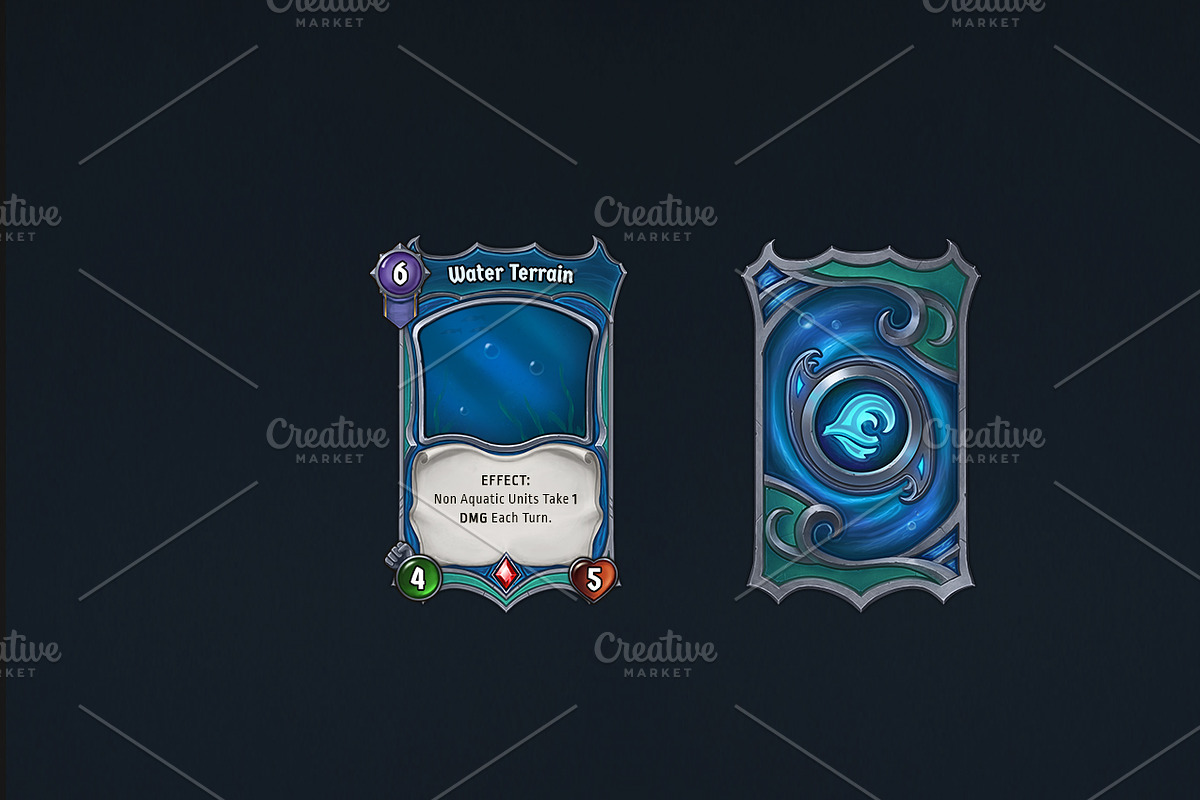 Elemental Card - Water, an Object Graphic by Kodiak Graphics (Photo 2 of 3)