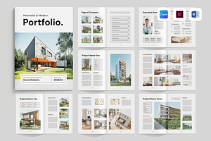 Portfolio | Canva, MS Word, InDesign