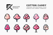 Cotton Candy Icon Vector, an Icon by Akatype Studio (Thumbnail 1 of 3)