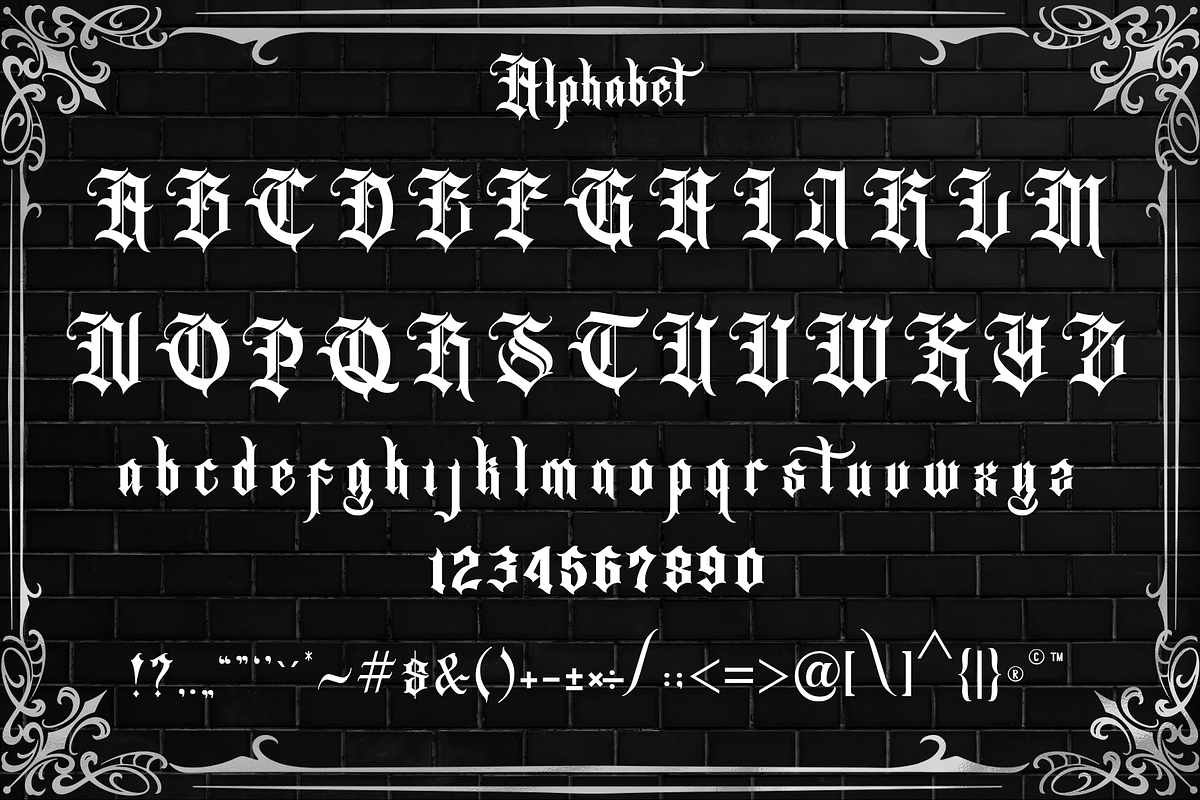 Rhodestra Blackletter, a Blackletter Font by dansdesign (Photo 6 of 10)