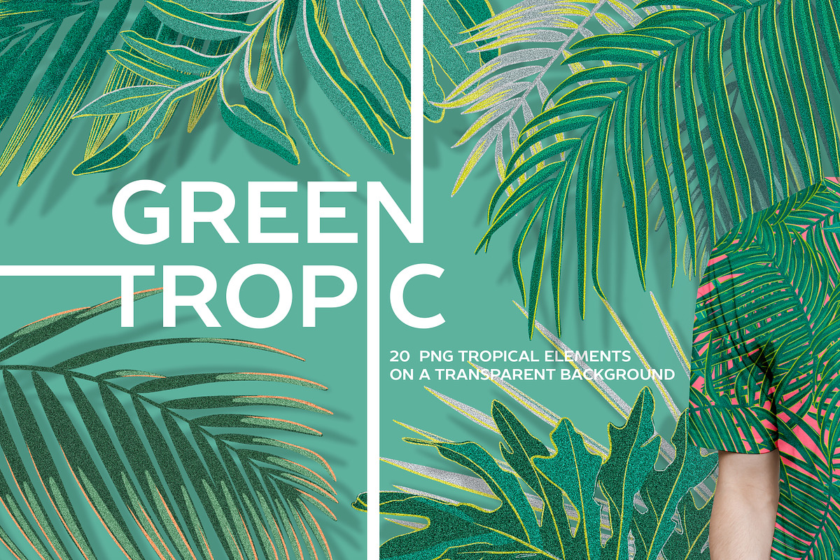GREEN TROPIC seamless patterns, a Pattern Graphic by ANAKOTO (Photo 8 of 14)
