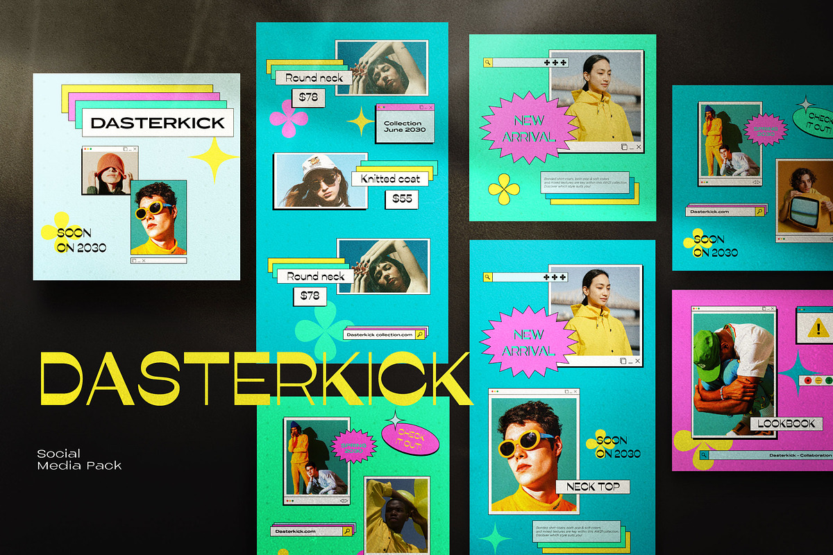 Dasterkick - Social Media Template, a Social Media Template by Dirtytemp Studio (Photo 3 of 5)