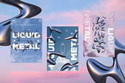 3D Liquid Metal - 122 illustrations, an Object Graphic by assetpro.design (Thumbnail 8 of 10)