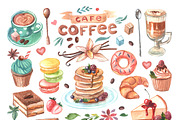 Coffee and sweets, an Illustration by Steshnikova (Thumbnail 2 of 6)