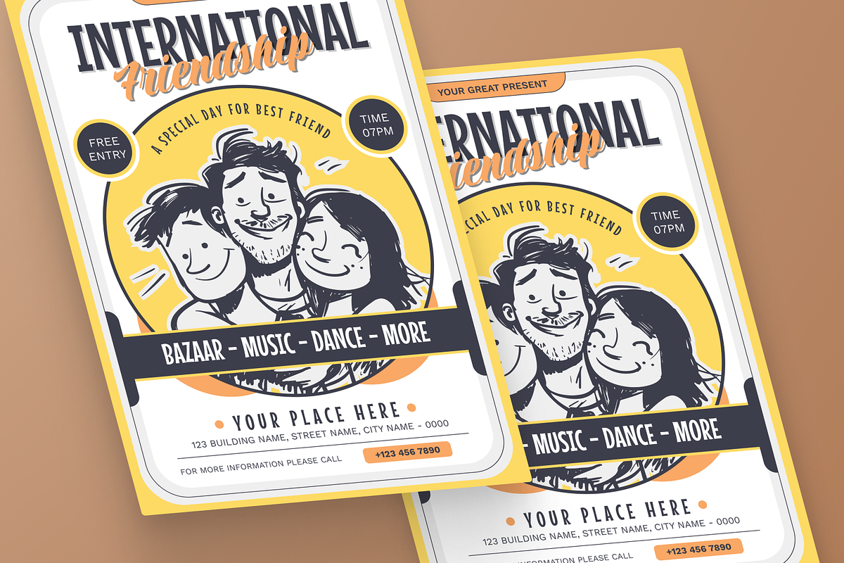 Friendship Day Flyer, a Flyer Template by MMPixelCraft (Photo 2 of 5)