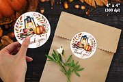 Fall Autumn Thank You Sticker Bundle, an Illustration by Actual Pixel (Thumbnail 15 of 22)