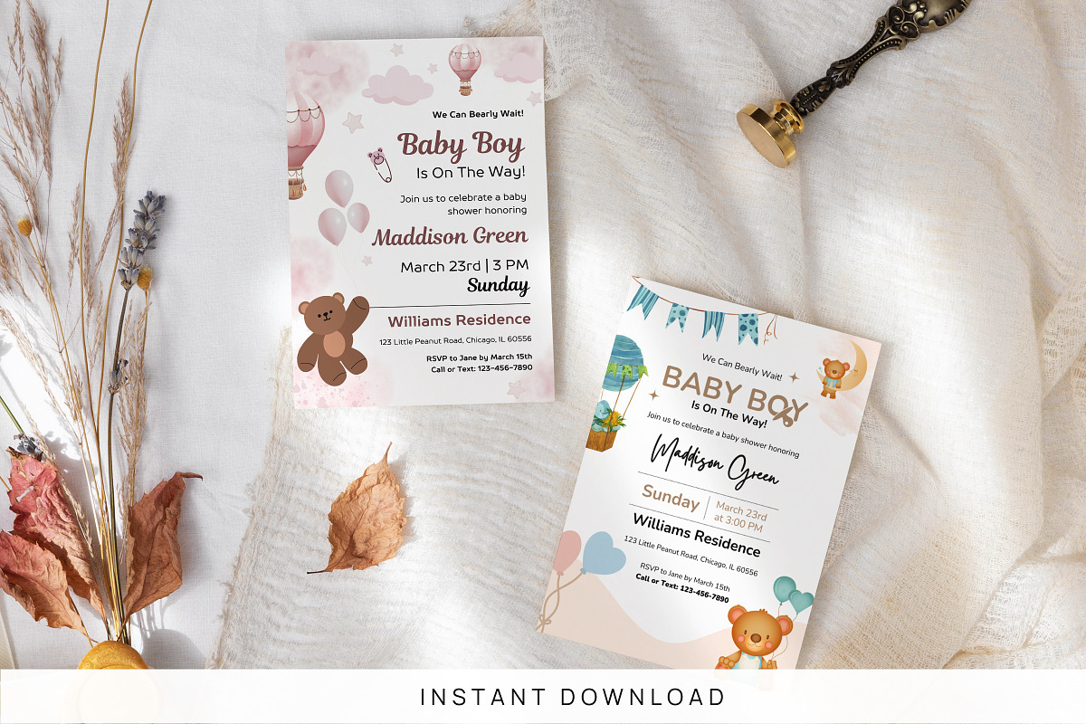 Gender Neutral Baby Shower Invite, an Invitation Template by Snapybiz (Photo 10 of 10)