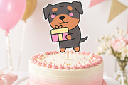 Rottweiler Dog Clipart, an Animal Illustration by Palau (Thumbnail 2 of 10)