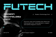 Futech - Modern Technology Font, a Symbol Font by Masyafi Studio (Thumbnail 1 of 8)