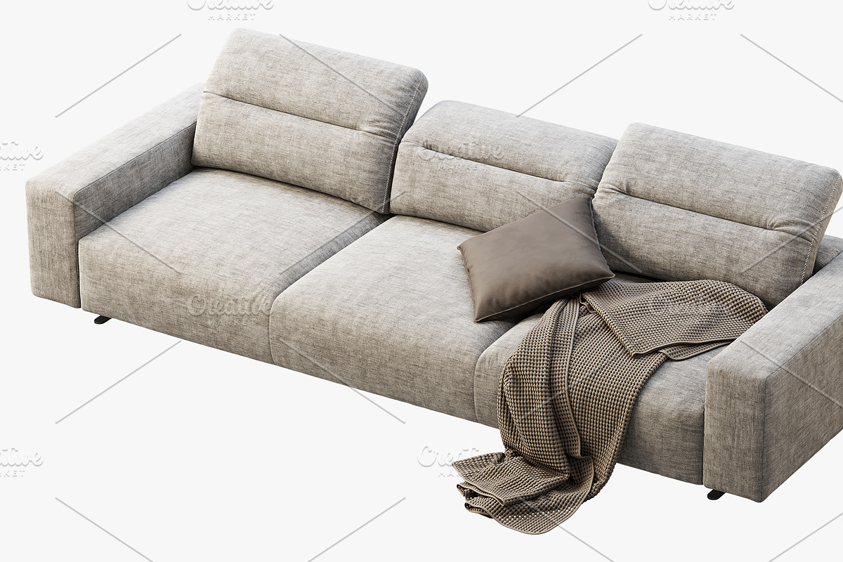 BoConcept Hampton 3-seater sofa, a Furniture 3D Model by 3dmitruk (Photo 7 of 11)