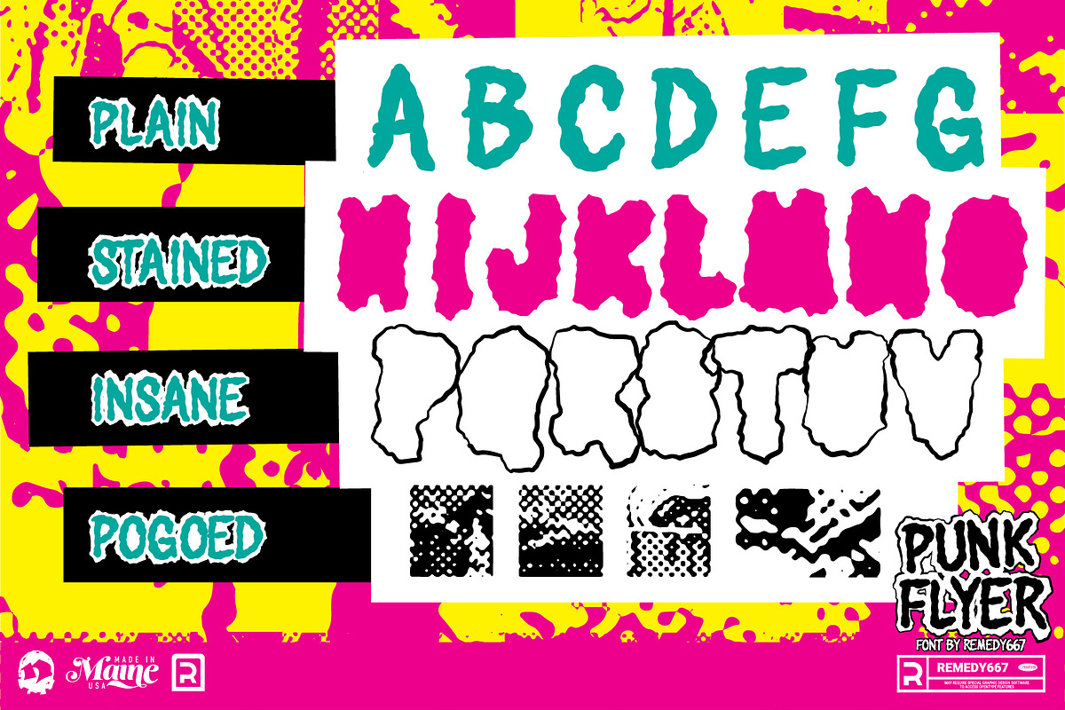 Punk Flyer - Zine Font, a Handwritten Font by Remedy667 (Photo 3 of 6)