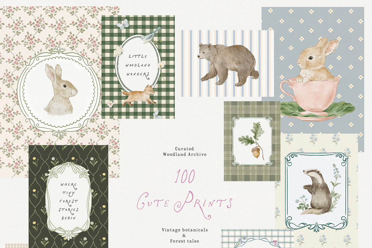 Bramblewood Tales Woodland Clipart, a Decorative Illustration by Muse Artist (Photo 24 of 29)