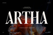 Artha Elegant Serif Font, a Serif Font by Perfectype (Thumbnail 1 of 8)
