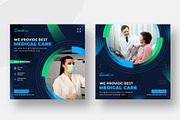 Medical health care instagram post, a Social Media Template by Uiparvin (Thumbnail 5 of 14)