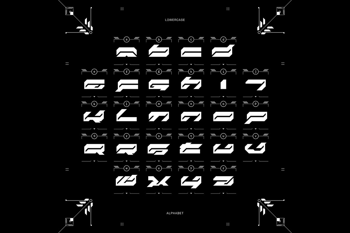 NCL REKRON - Y2K Futuristic Font, a Sans Serif Font by Enxyclo Studio (Photo 5 of 12)