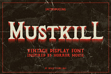 Mustkill - Vintage Horror Font