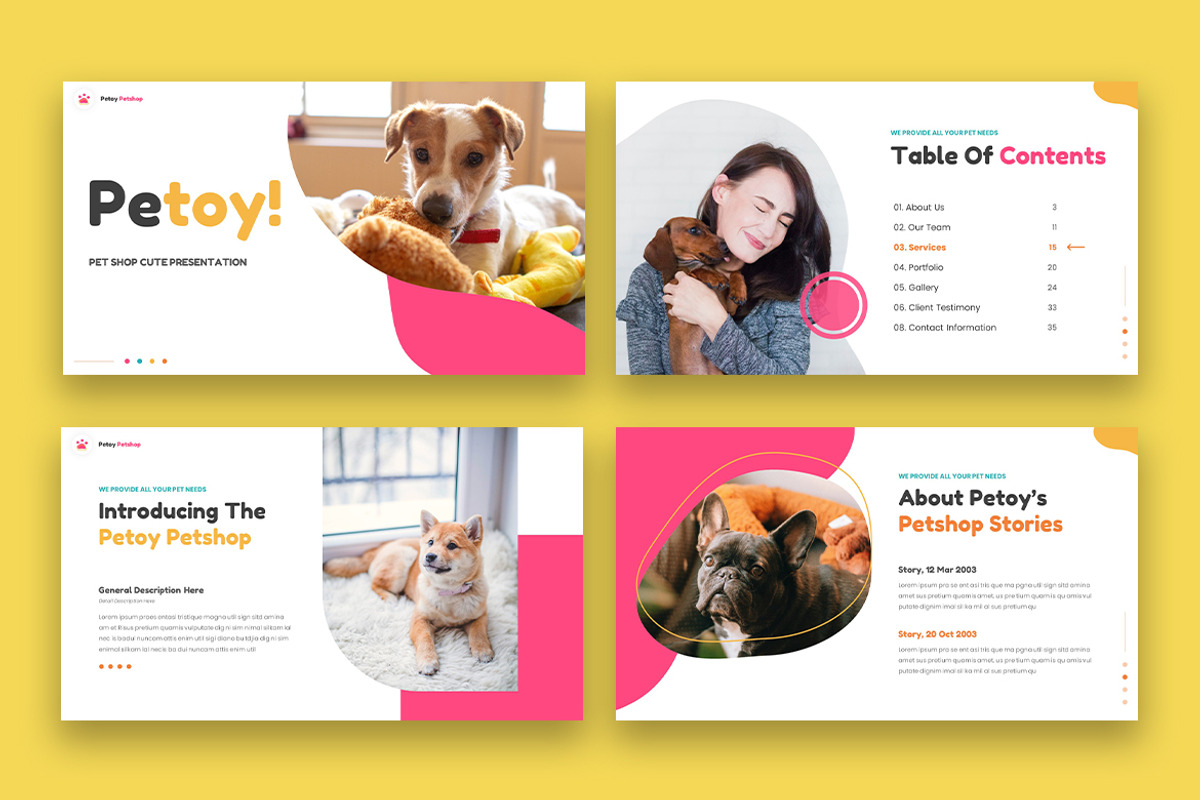 Petoy Pet Shop Keynote, a Presentation Template by kerismaker (Photo 2 of 5)