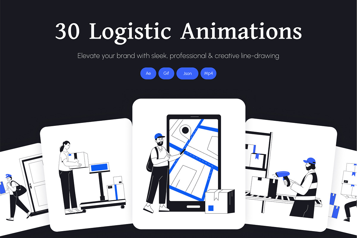 Animated Logistic Shipping, a Solid Icon by Vectors Market (Photo 1 of 4)
