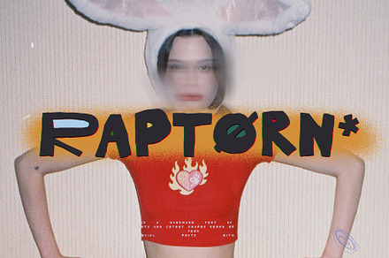 RAPTORN cutout marker retro font, a Sans Serif Font by ana & yvy